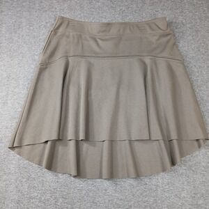 Simply Vera Vera Wang Skirt Womens Large Brown Knit Flared Elastic Waist